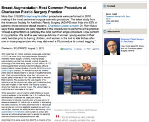 Plastic Surgery South Carolina on South Carolina Plastic Surgeon Discusses Breast Augmentation