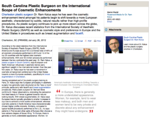 Plastic Surgeon in South Carolina Discusses European-Style Aesthetic Enhancement plastic, surgeon, surgery, european, aesthetic, style, charleston, sc